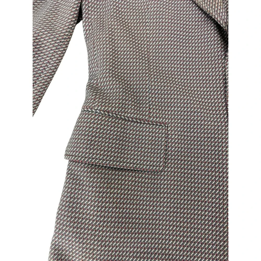 Suit Jacket Multicolor‎ Mens Size 42 Geometric 2 Button Front Notch Lapel